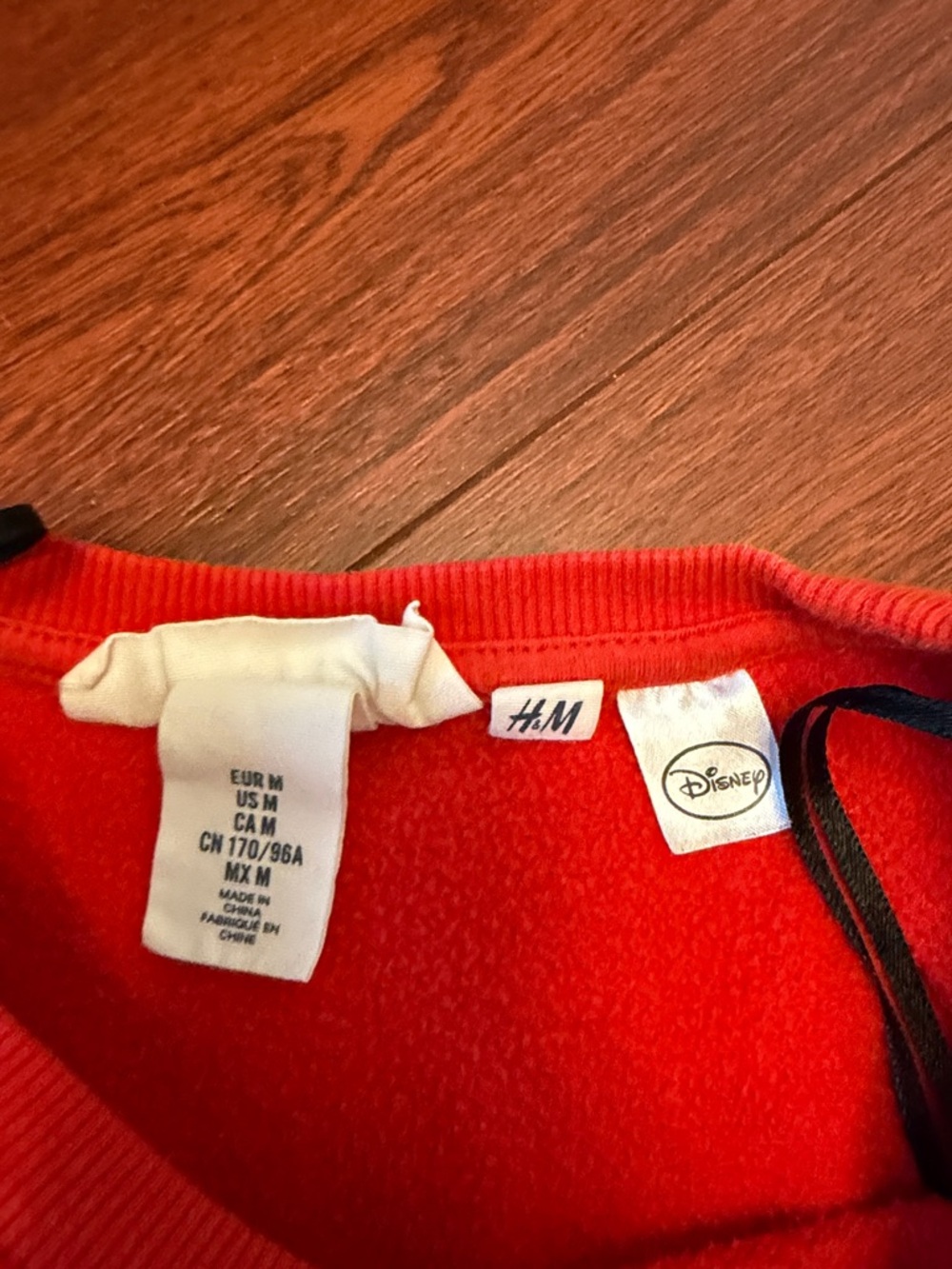 H&M Red Mickey Mouse Graphic Sweatshirt - Picture 6 of 9